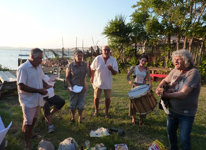 Répétition chorale SALSA au chantier